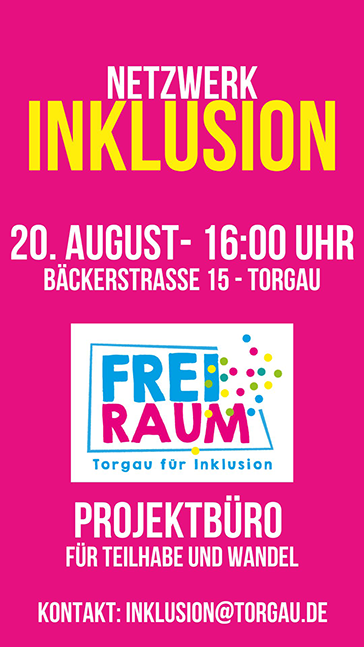 Netzwerk Inklusion - 20.8.25, 15.00 Uhr